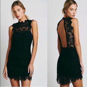 NWOT Free People Daydream Lace Dress Open Back M